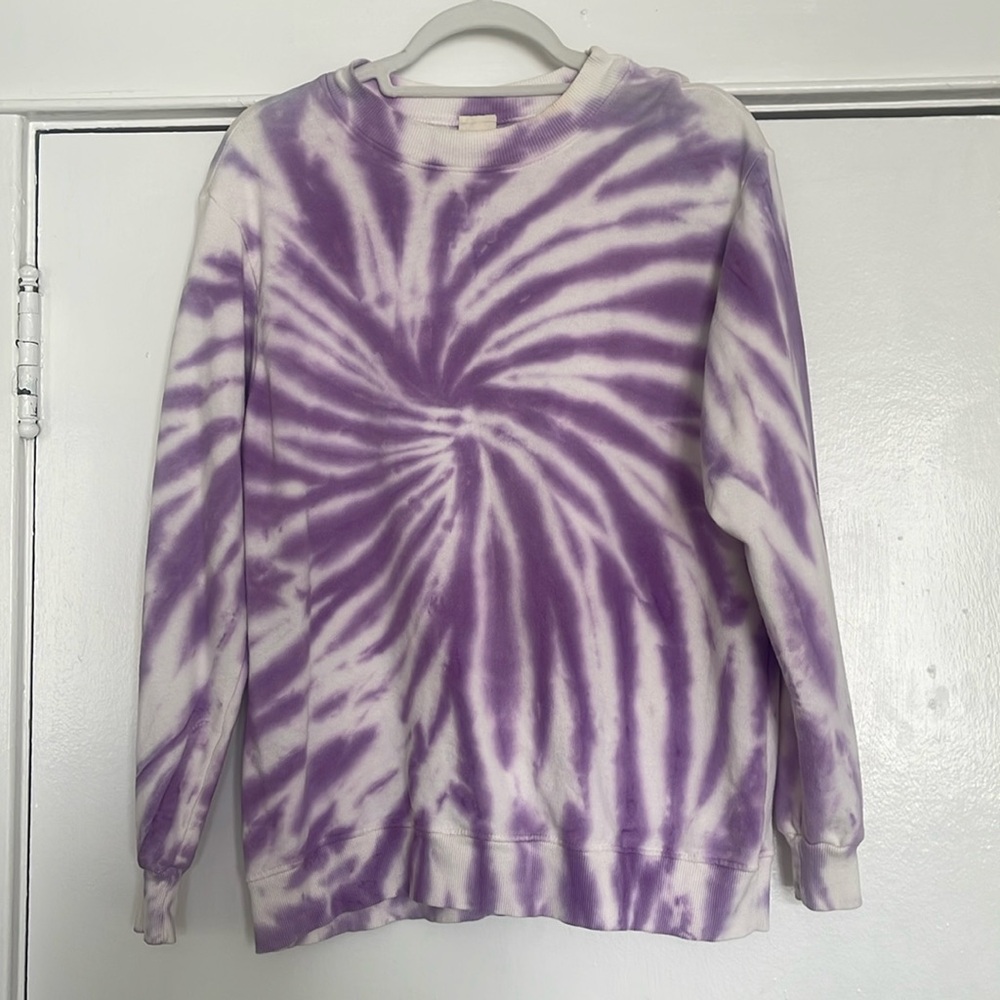 Purple Tie Dye Sweatshirt